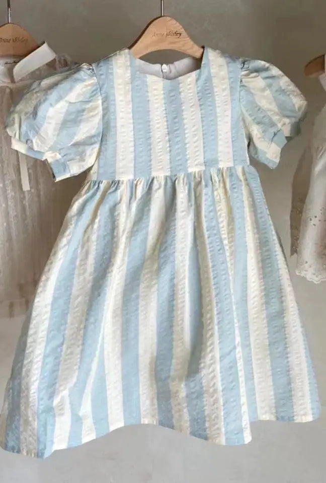 Spring Striped Baby Girl Jumpsuit