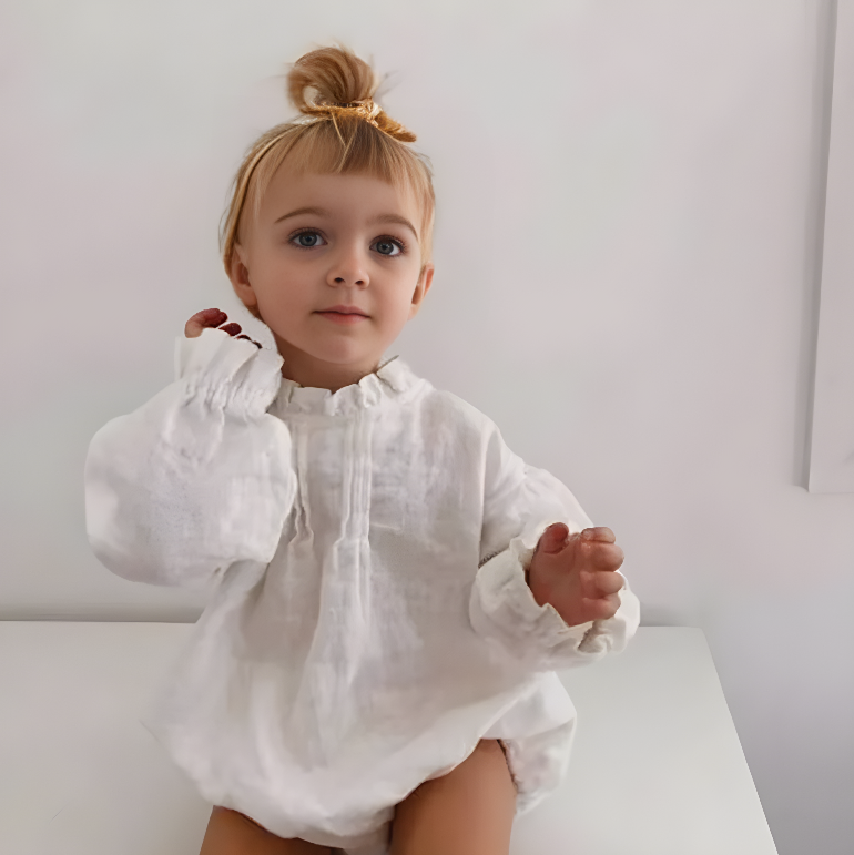 Organic Linen Baby Jump Suit